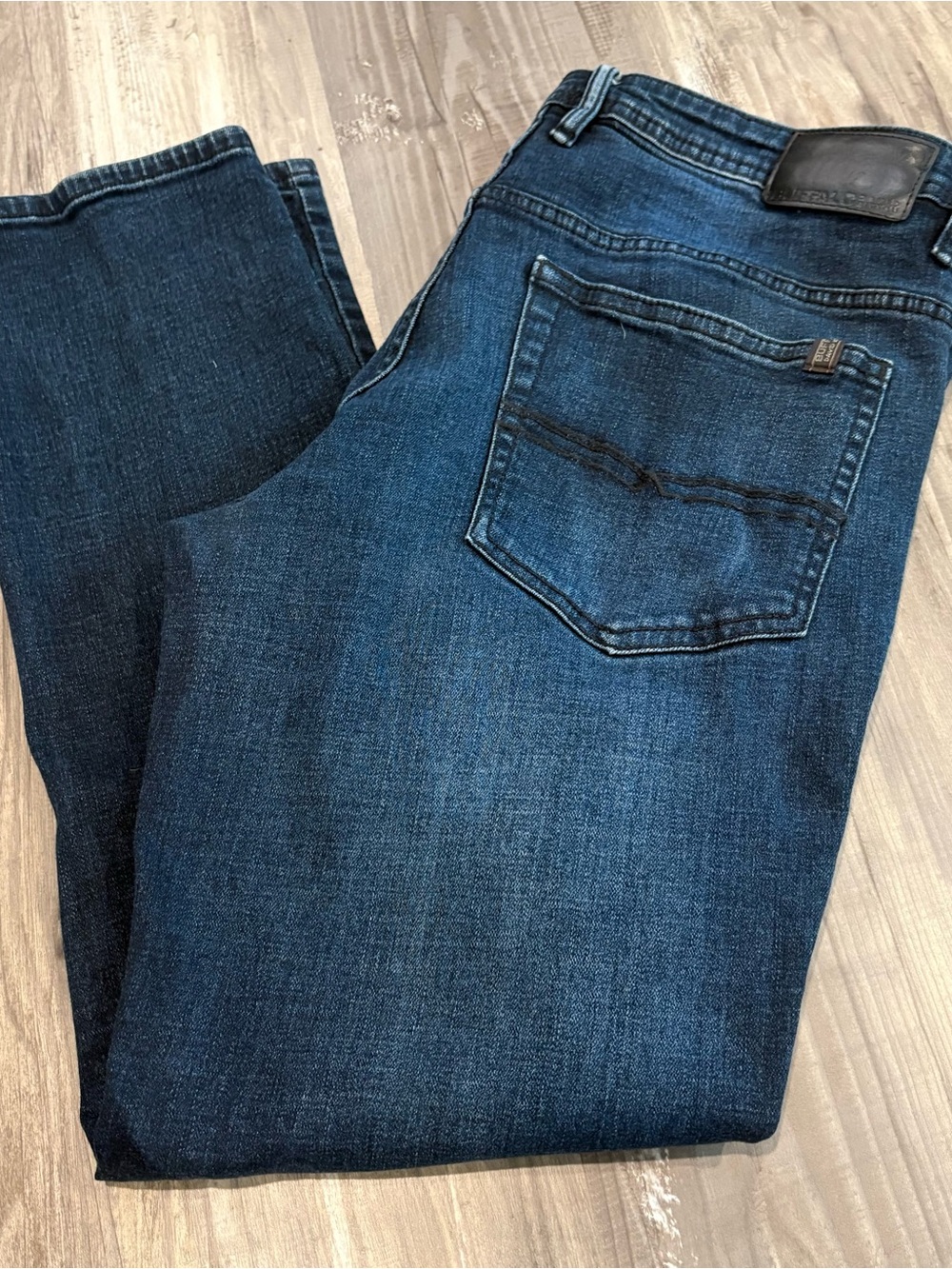 Buffalo David Bitton Jeans Jackson Straight Stretch Blue Mens Size 36x30